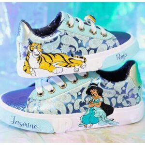 NEW Ground UP Disney Aladdin- Jasmine/Raja- Slip on Sneakers Toddler Girl Size 7